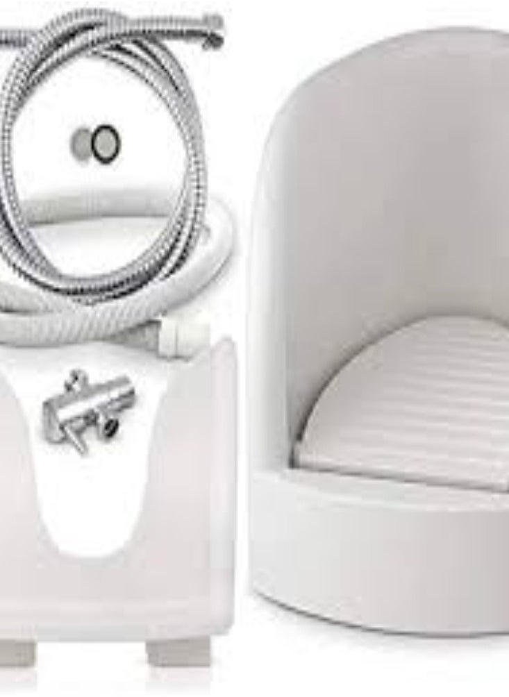 KNP KNP Bold Foot Washer in White is a practical and innovative device designed to provide an efficient and comfortable foot cleaning experience.  - Image 3