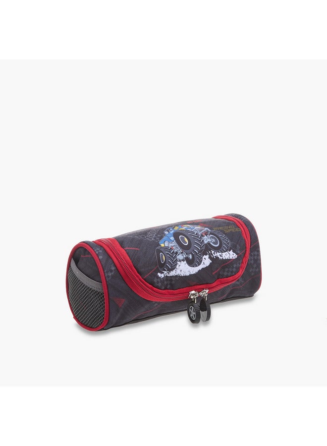 LBL by Shoexpress Boys Graphic Print Pencil Pouch with Zip Closure  - Image 3