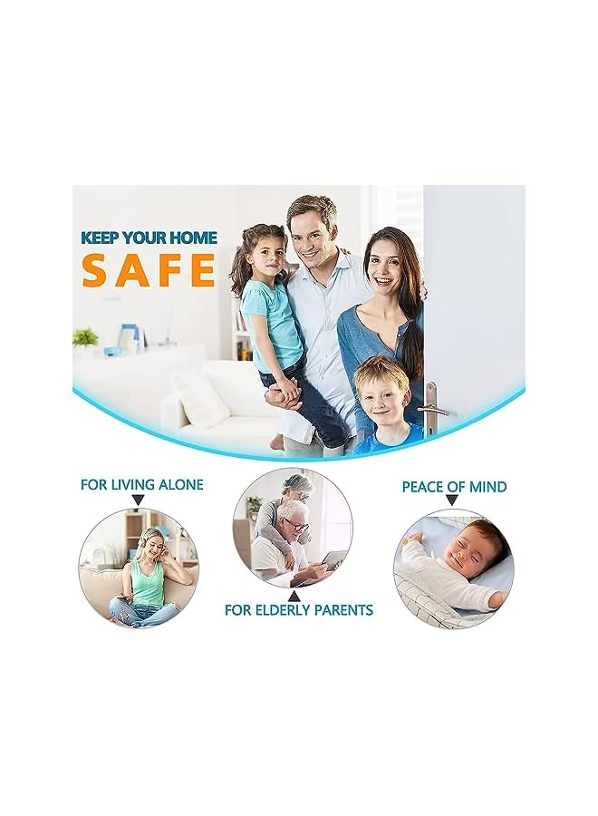 PROMASS Home Security Door Lock, Childproof Door Reinforcement Lock with 3" Stop Withstand 800 lbs for Inward Swinging Door, Upgrade Night Lock to Defend Your Home 3 Inch Silver,Guard Bedroom Patio, 2 Pack - Image 3