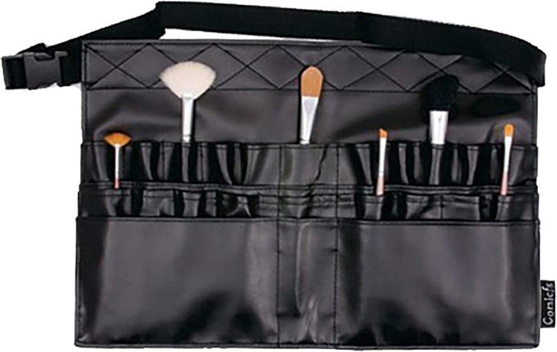 Comicfs COMICFS Makeup Brush Bag A1 Professional Cosmetic Holder 28 Pockets Organizer Apron with Artist Belt Strap/Belt Light Weight