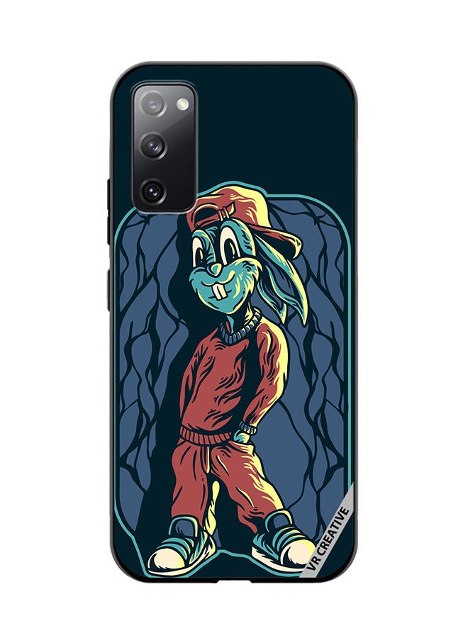 VR CREATIVE Protective Case Cover For Samsung Galaxy S20 FE 5G Cool Rabit Design Multicolour - Image 1