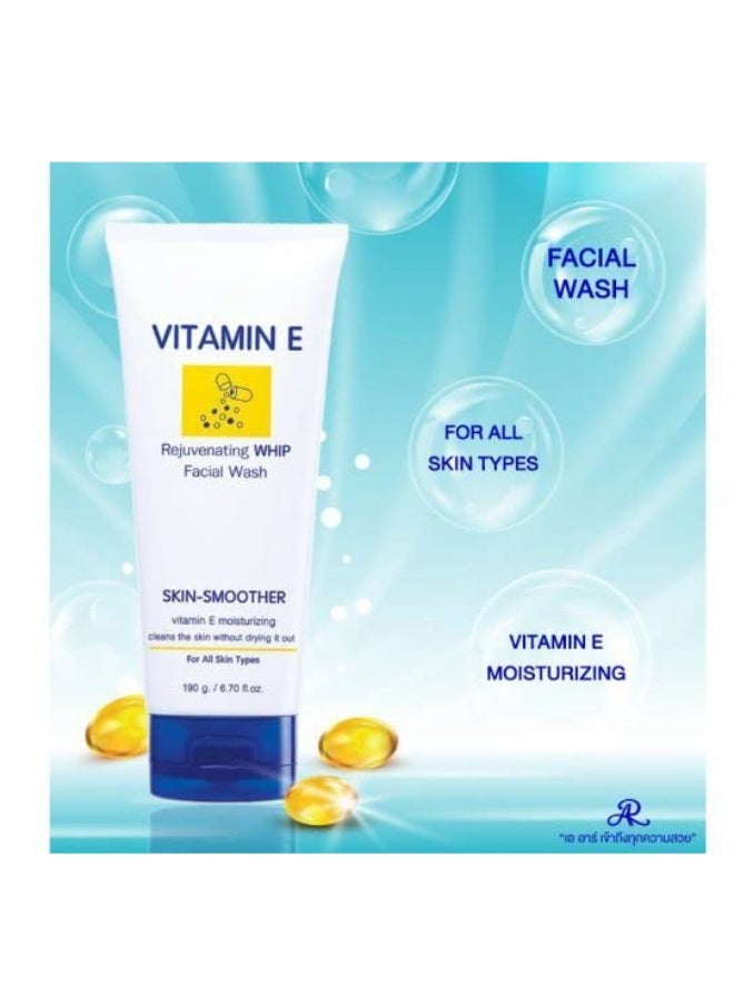 AR Vitamin E Rejuvenating WHIP Facial Wash 190g | Skin Smoother & Moisturizing Cleanser - Image 5
