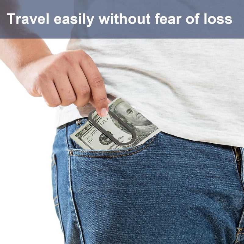 CKLT Creative Metal Money Clip,Handiness Wallet Credit Card Clip,Minimalist Front Pocket Wallet,Ideal Men's Boy's Gift - Image 4