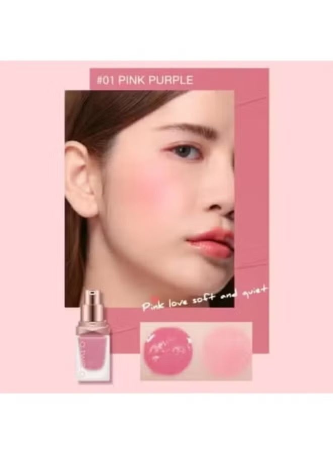 أو.تو.أو أحمر خدود سائل O.TWO.O 01  وردي أرجواني - Image 2