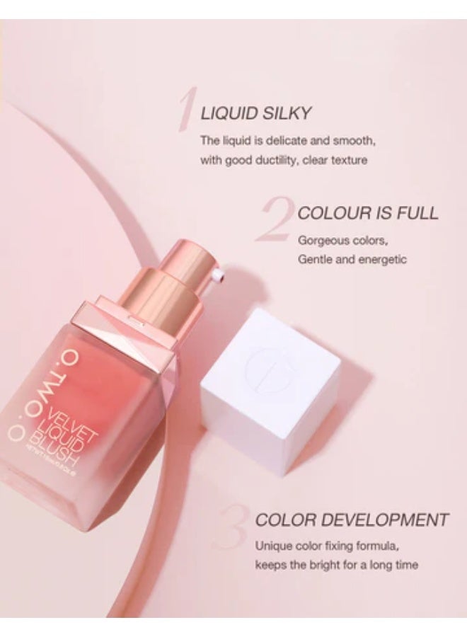 أو.تو.أو أحمر خدود سائل O.TWO.O 01  وردي أرجواني - Image 4