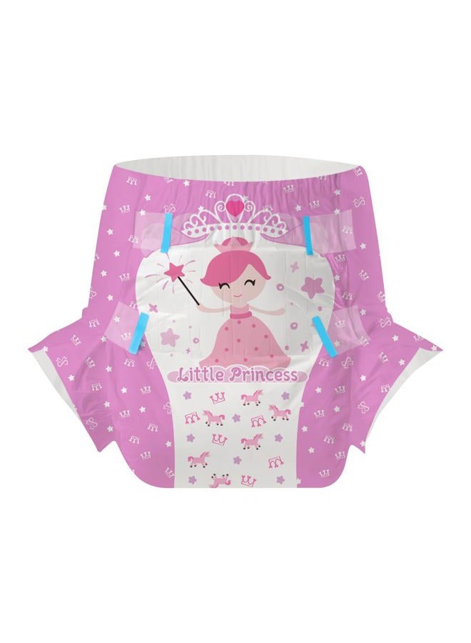 CutiePlusU Adult Diapers 10 Pieces, Disposable Incontinence Briefs with Tabs for Women and Men, Maximum Overnight Absorbency- Little Princess (Medium 28"-38") - Image 2