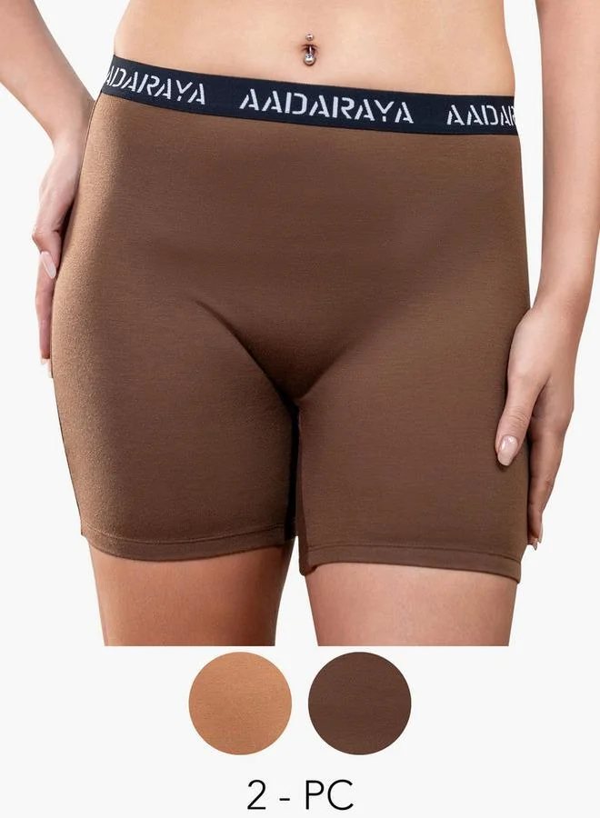 Aadaraya Set of 2 - Aadaraya Light Control Tummy & Thigh Slimming Shapewear Briefs