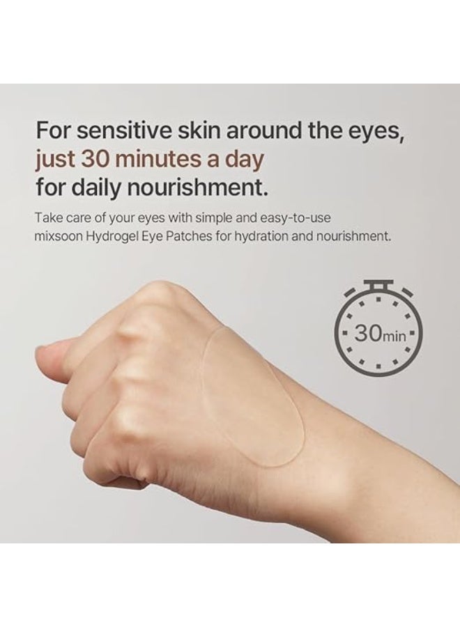 Mixsoon Bean Hydrogel Eye Patch - 84g (30 Pairs) | Amino Acid&Collagen-Infused | Hydrating&Brightening | Peptide-Enriched | Gentle Care for Under Eyes&Smile Lines - Image 5