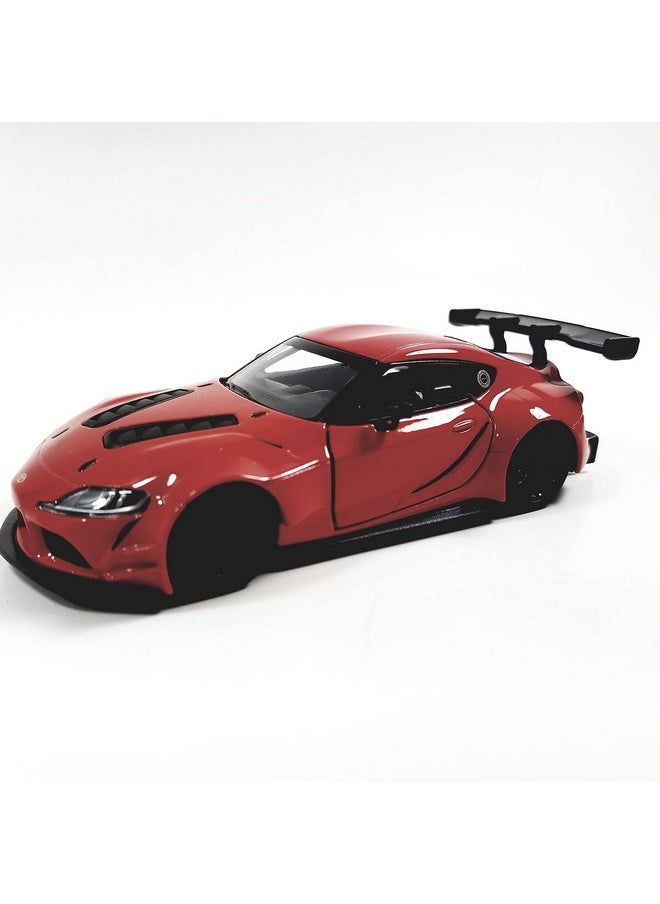 Kinsmart Toyota Gr Supra Concept Racing Edition 1/36 Scale Diecast Race Car (Red)  - Image 1
