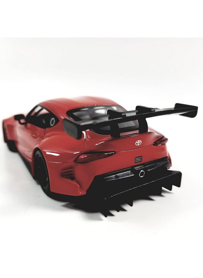 Kinsmart Toyota Gr Supra Concept Racing Edition 1/36 Scale Diecast Race Car (Red)  - Image 3