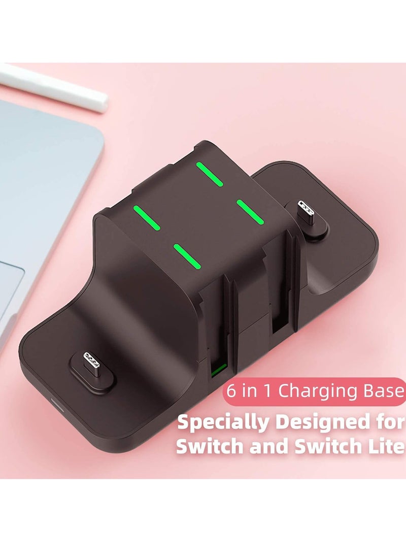 Bukela Switch 6-in-1 Charging Base NS Joy-Con Left and Right Handle Charger - Image 4