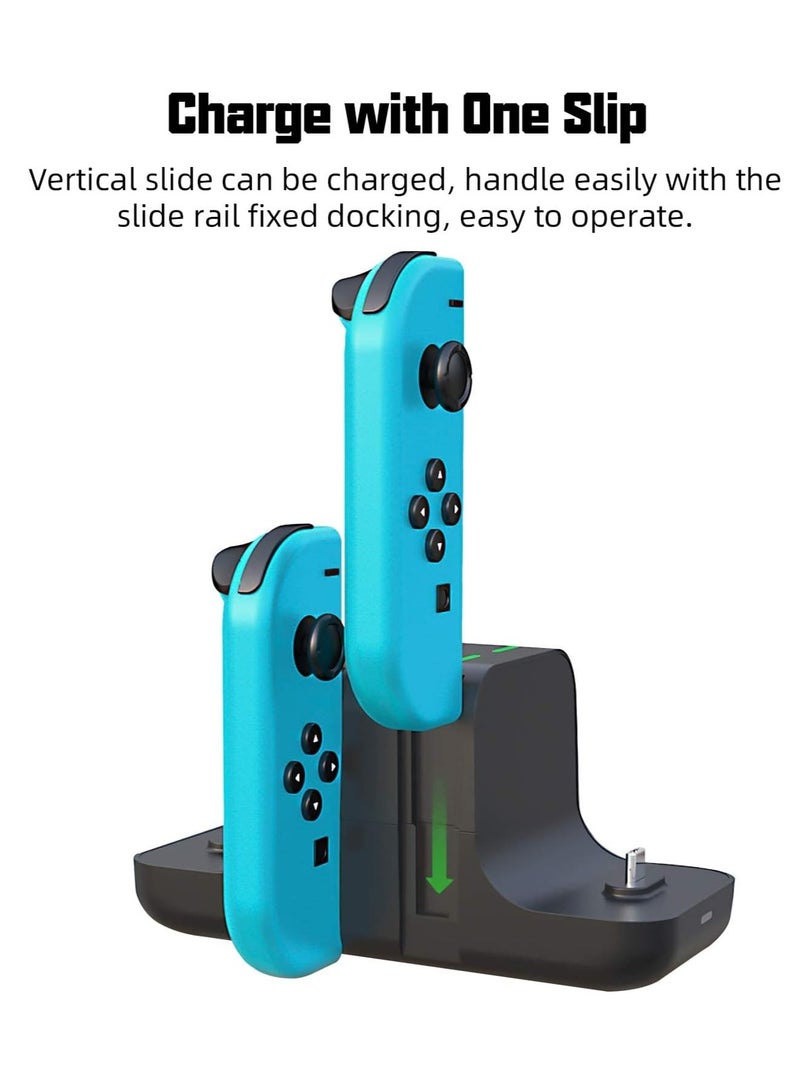 Bukela Switch 6-in-1 Charging Base NS Joy-Con Left and Right Handle Charger - Image 3