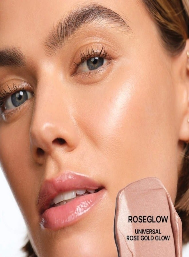 Saie Glowy Super Gel - Lightweight Dewy Multipurpose Illuminator ,  Roseglow - universal rose gold glow -  30ml - Image 3