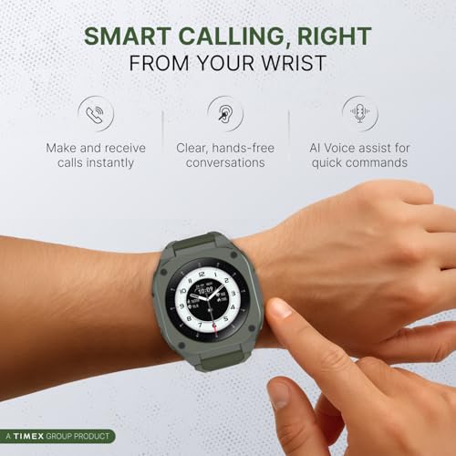 TIMEX ساعة ذكية TIMEX Smart Halo 1.32"(3.3cm) AMOLED مع مكالمات بلوتوث للجنسين - TWTXW1101T - Image 3