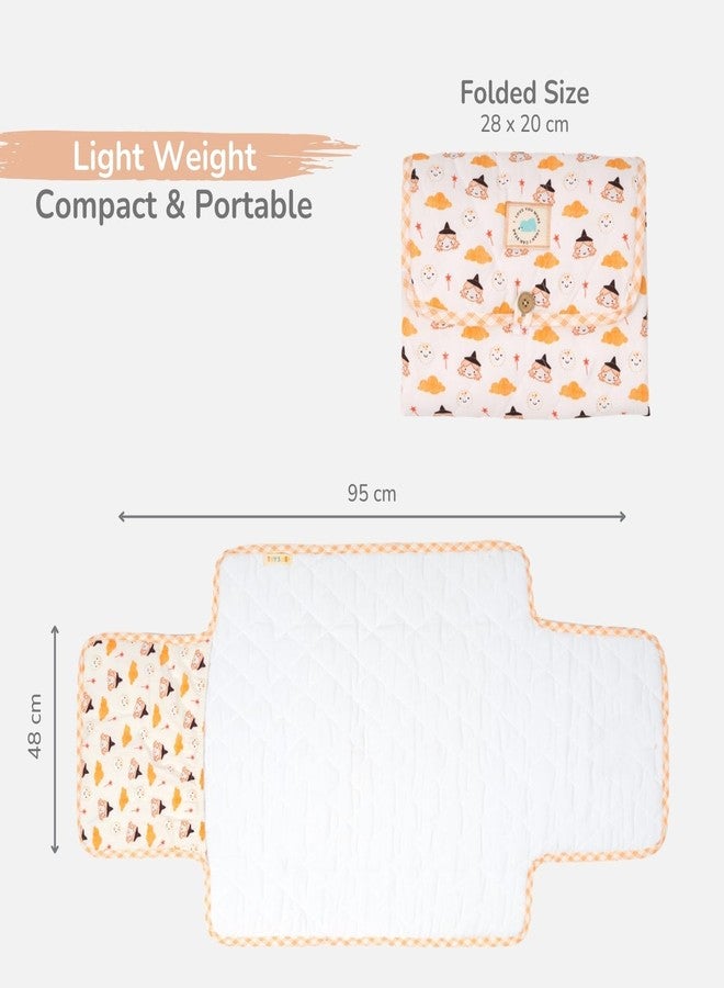 Tidy Sleep Portable Diaper Changing Mat/Pad for Newborns & Infants Baby 0-24 Months Light Weight, Portable, Water Proof (Whimsy Magic) - Image 3