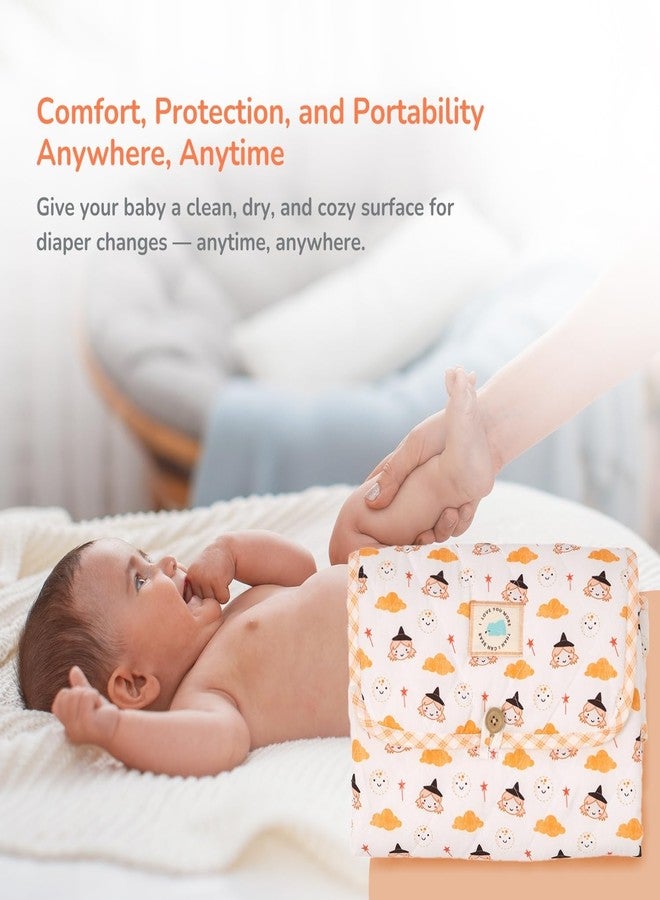 Tidy Sleep Portable Diaper Changing Mat/Pad for Newborns & Infants Baby 0-24 Months Light Weight, Portable, Water Proof (Whimsy Magic) - Image 2