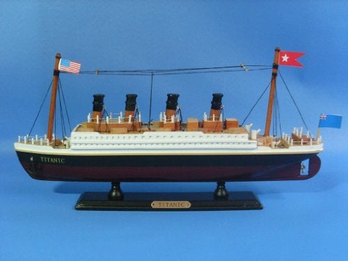 Hampton Nautical RMS Titanic Cruise Ship, 14" , White - Image 2