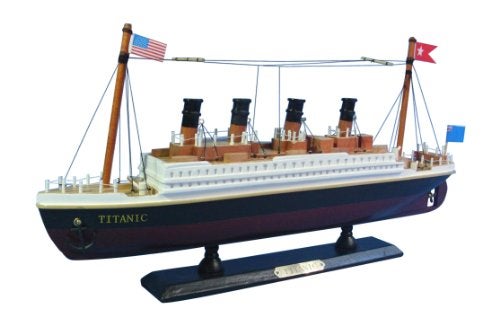 Hampton Nautical RMS Titanic Cruise Ship, 14" , White - Image 1