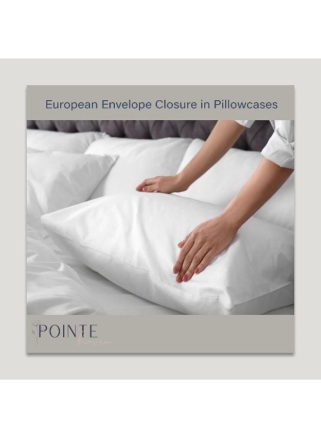 Pointehaven Bedding 4 Pieces Queen 100% Cotton Percale Sheets- Printed Bed Sheet & Pillowcase Sets- Soft Cotton Bed Sheets Set- Fits Mattress 19 inches Deep Pocket (Queen, Prima) - Image 5