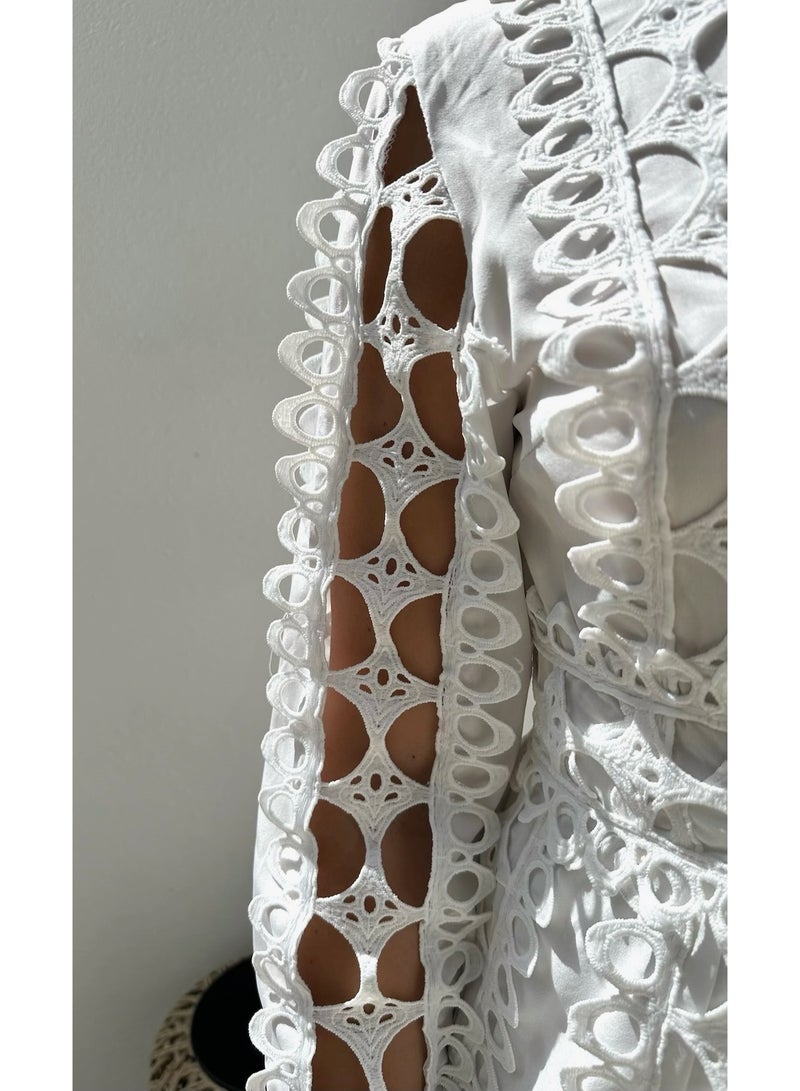 Alorabella Damani Playsuit - White  - Image 3