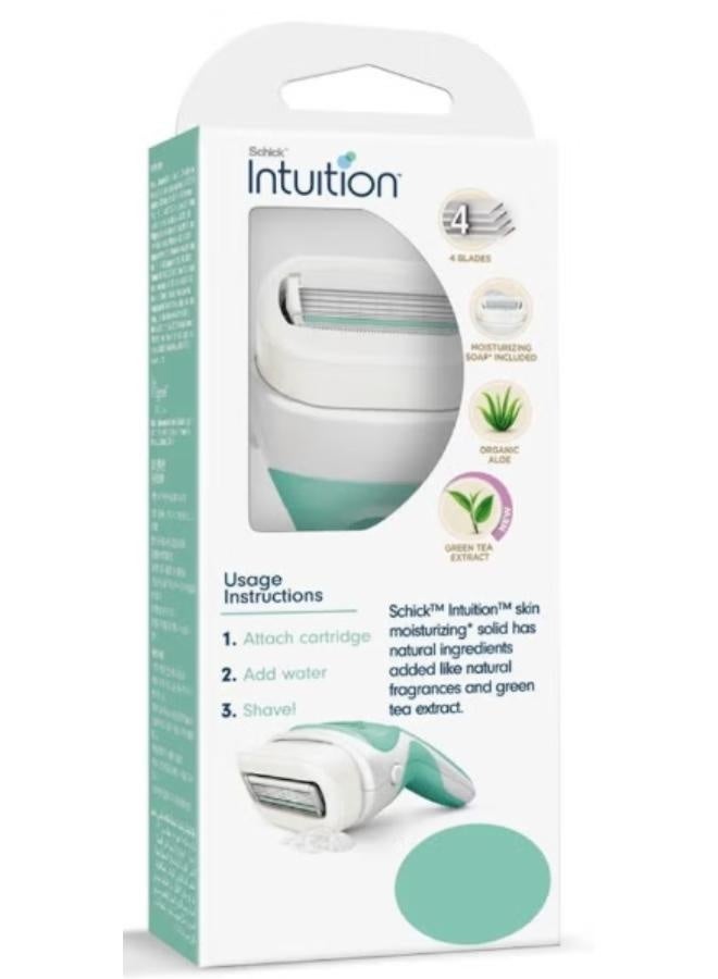 Schick Intuition Shaving razor and foaming mousse with Aloe Vera and Vitamin E - Image 1