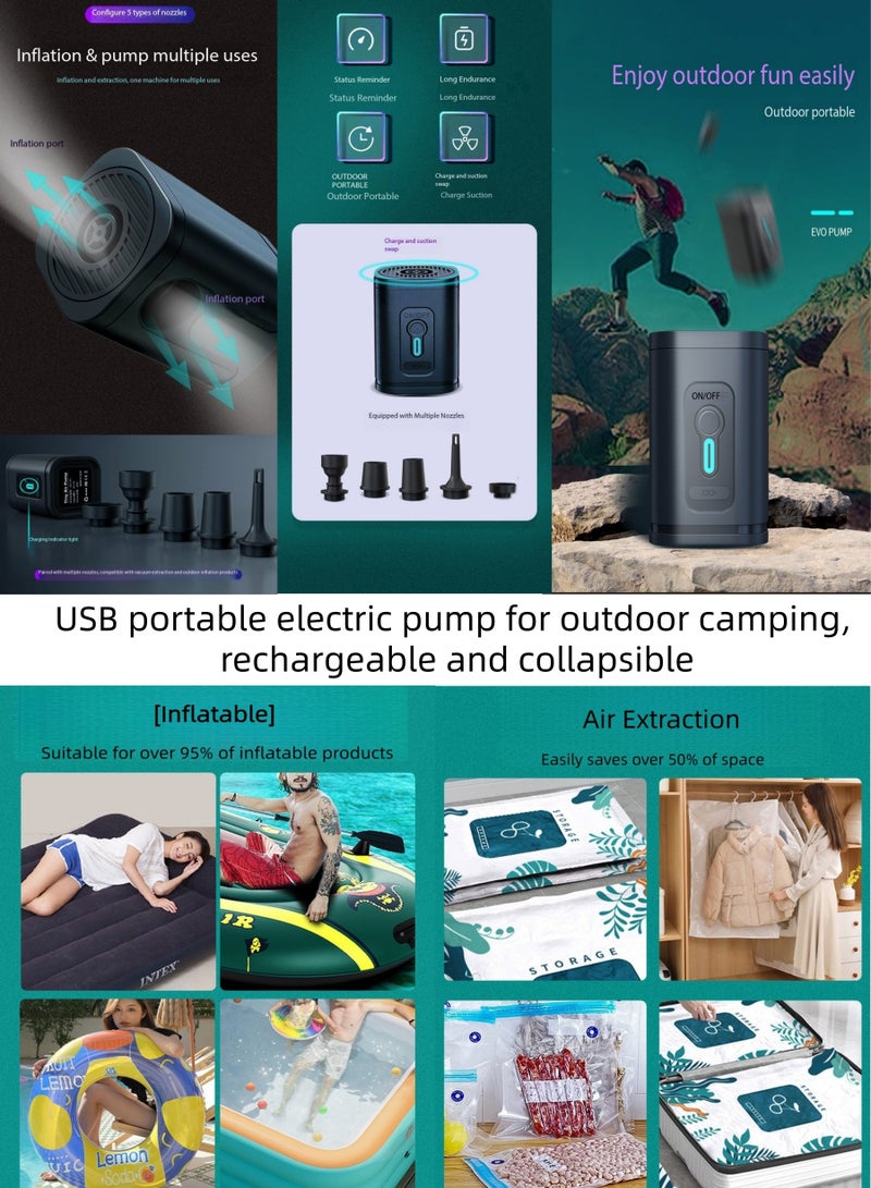 SKT Shiketro Inflatable Recliner with Portable USB Wireless Pump, Flocked PVC Material, Adult Inflatable Beanbag Sofa/Recliner（Red） - Image 2