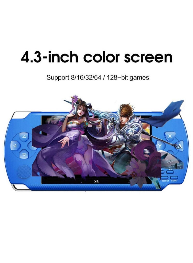 X6 Retro Handheld Video Game Console, 8GB 128-bit 10000+ Games 4.3inch, Support Music Video with Camera - Image 2