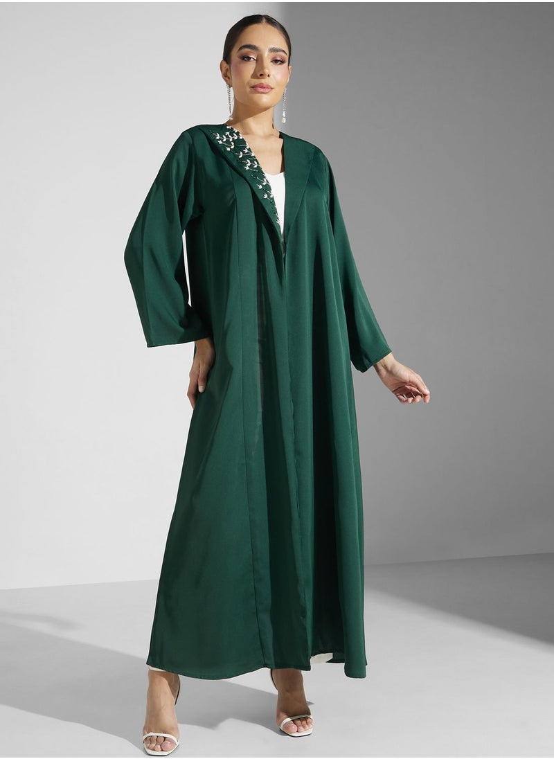 Khizana - Embellished Detail Abaya - Image 1