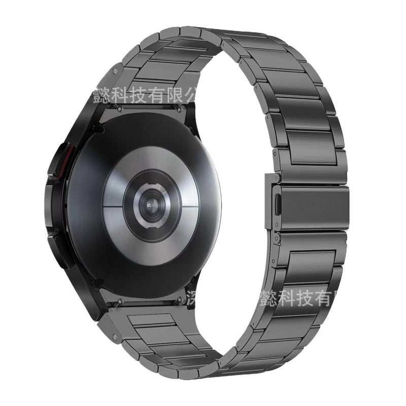سوار ساعة ذكية باللون فضي قابل للتعديل سوار معدني من الستانلس ستيل متوافق مع Samsung Galaxy Watch 7 بملاءمة قابلة للتعديل وحزام بديل - Image 2