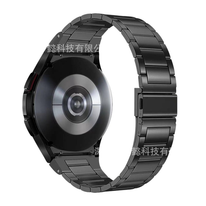 سوار ساعة ذكية باللون فضي قابل للتعديل سوار معدني من الستانلس ستيل متوافق مع Samsung Galaxy Watch 7 بملاءمة قابلة للتعديل وحزام بديل - Image 4