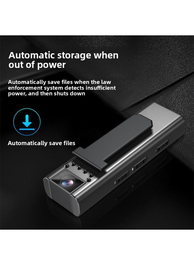 Generic WIFI Optional HD Clip-on Recorder Security Patrol Inspection Riding Learning Interview Competition Recorder-Body Color:Black Without WiFi  - Image 3