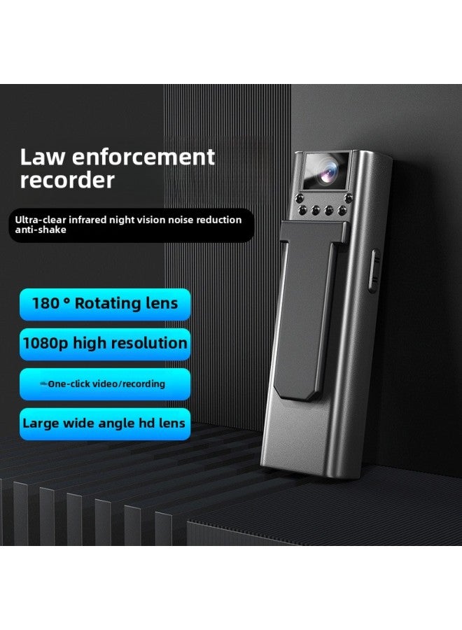 Generic WIFI Optional HD Clip-on Recorder Security Patrol Inspection Riding Learning Interview Competition Recorder-Body Color:Black Without WiFi  - Image 1