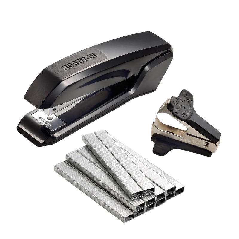 Bostitch Office Ascend 3 in 1 Stapler Value Pack 2 Sheet Capacity Includes 5 Staples Integrated Remover and Extra Staple Remover Staple Storage Compartment Assorted Colors Colors May Vary
