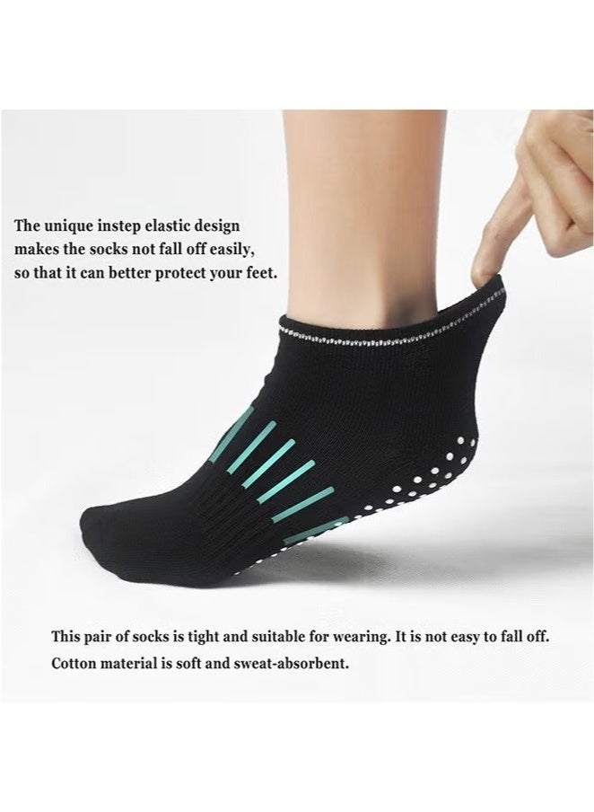 Generic Non Slip Socks for Women, All Season Fashion, Simple Casual Sports Socks, Yoga, Ballet, Dance, Fitness, Football, Hospital, Medium Size Socks, Free Size 2pcs - Image 3
