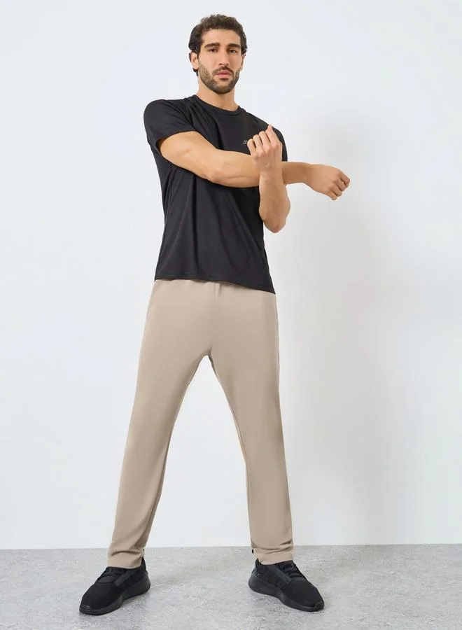 Styli Men Khaki Slim Fit Joggers