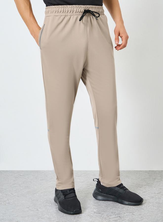 Styli Men Khaki Slim Fit Joggers - Image 1