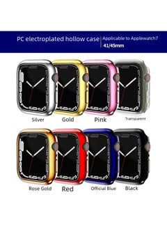 Suitable For Iwatch10 Generation Electroplated Half Pack S10 Apple 360 Watch PC Protective Shell Frame 46 Scratch-resistant And Drop-resistant-Color:Pink-Appearance Size:iWatch Ultra/2 49mm