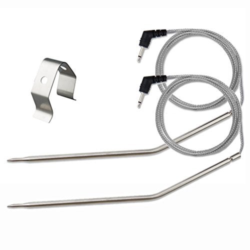 eBasics Grilling BBQ Meat Thermometer Temperature Probe Replacement Thermometer Probe Compatible with Thermopro TP25 TP20 TP07 TP-07 TP08 TP-08S TP06S TP16 TP-16S TP17, Fit Listed Models Only - Image 1