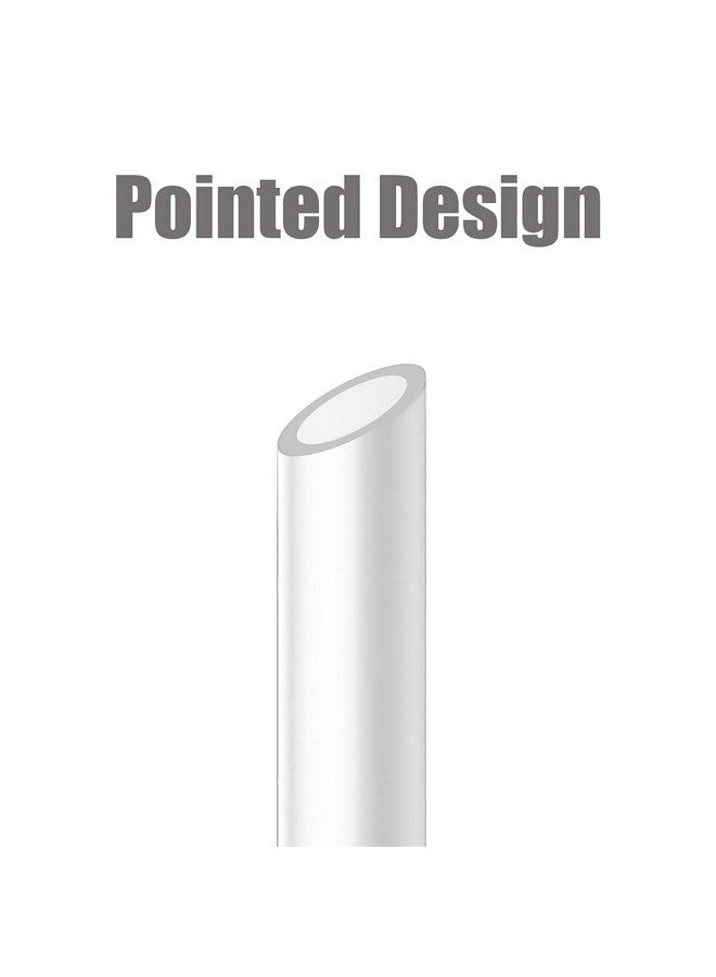 ALINK Reusable Clear Boba Straws, 13 mm x 10.5 in, Jumbo Hard Plastic Smoothie Straws for Bubble Tea, Popping Pearls, Pack of 8 with 2 Cleaning Brush - Image 3