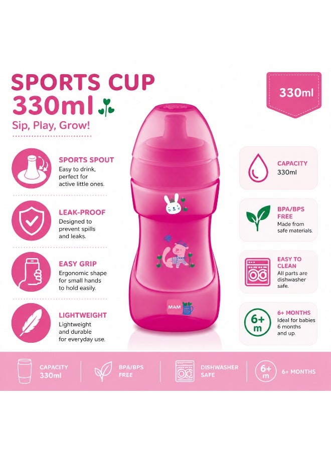 Mam Baby Sports Cup Pink  Celebrations - Image 2