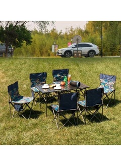 EXCLIFE Folding table, portable retractable camping table, carbon steel folding table, ultra light and compact, with tote bag, suitable for outdoor, beach, barbecue, picnic, cooking, festival, indoor, office (large size)  - Image 3