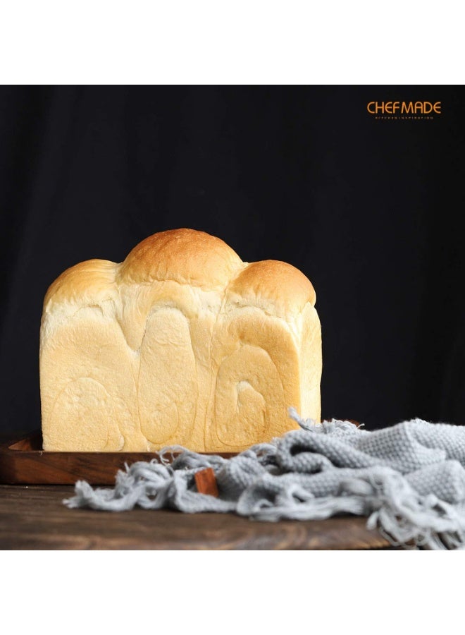 شيف ميد قالب توست مغطى غير لاصق بسعة 450 غرام قالب خبز احترافي بغطاء ثابت لتشكيل توست مثالي وتوزيع حرارة متساوٍ وصناعة الخبز المنزلي عالي الجودة - Image 5