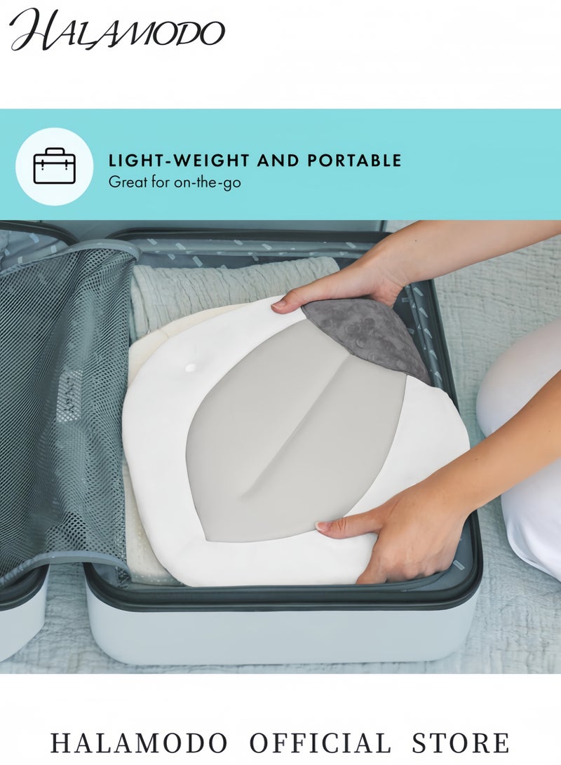 HALAMODO Soft Flower Baby Bath Cushion Sink Insert Non-Slip Bath Seat for Newborns and Infants Comfortable Head Support Easy to Clean Portable Bathtub Pad for Shower or Travel Perfect Baby Shower Gift - Image 5