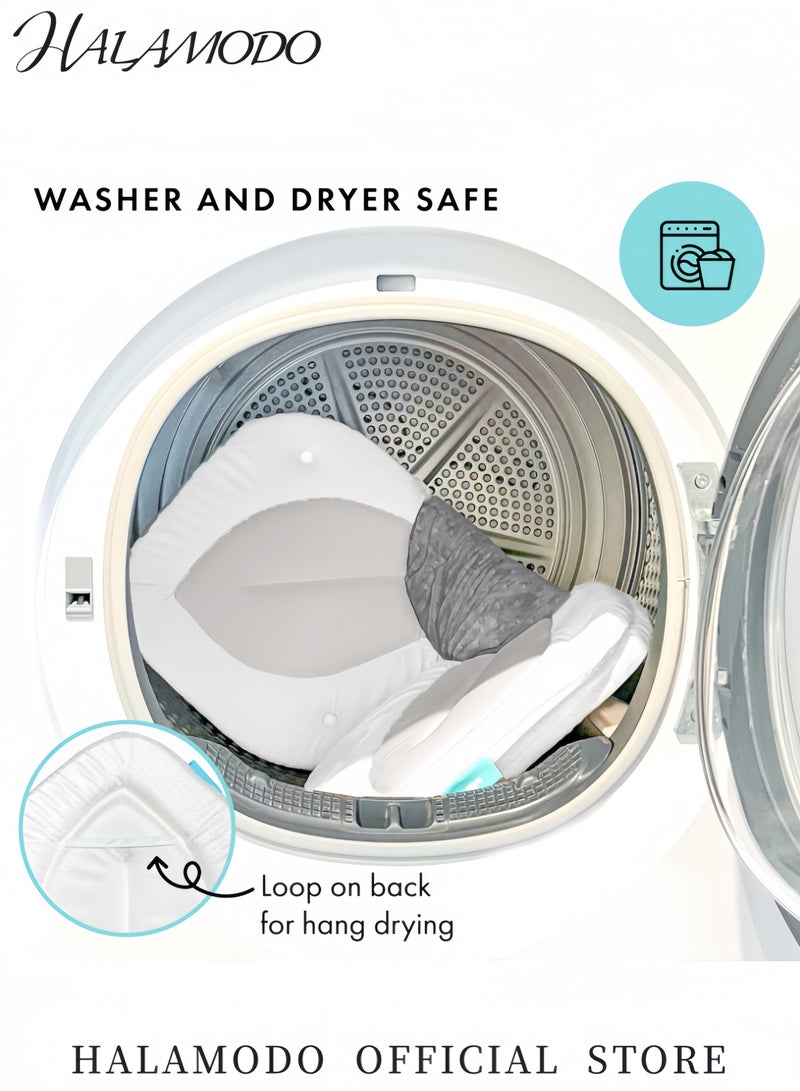 HALAMODO Soft Flower Baby Bath Cushion Sink Insert Non-Slip Bath Seat for Newborns and Infants Comfortable Head Support Easy to Clean Portable Bathtub Pad for Shower or Travel Perfect Baby Shower Gift - Image 4