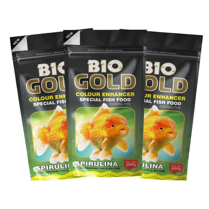 TAIYO Bio Gold Fish Food, 100g (Pack of 3) - Image 2