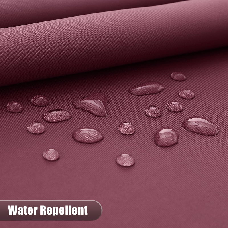 OLANLY Luxury Red and White Ombre Shower Curtain Sets with 12 Hooks  Waterproof and Washable Decorative Shower Curtains for Bathroom  72x72 Inches - Image 4