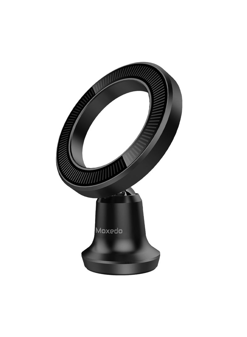 Moxedo Moxedo Magnetic Car Phone Holder for Dashboard | 360° Rotating Snap-On Mount with Strong Magnets for iPhone MagSafe & Android | Hands-Free Holder for 4.7"–7.2" Devices, Aluminum Alloy Design  - Image 1