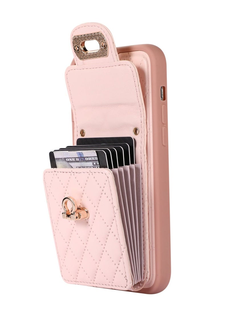 Suteni Back Cover Card Slots Leather Phone Case for Samsung