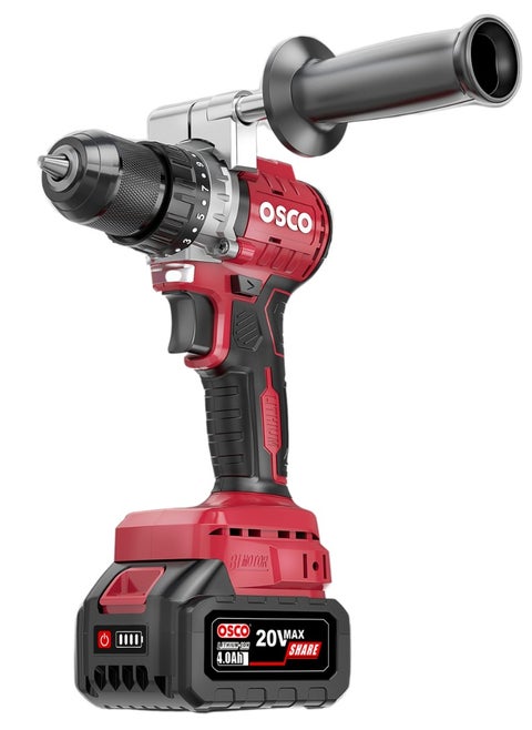 Osco Brushless Cordless Drill 21V, 13mm, is a versatile and powerful tool designed for various drilling and fastening tasks. With its efficient brushless motor and long-lasting battery life, it is ideal for both professional and home use.