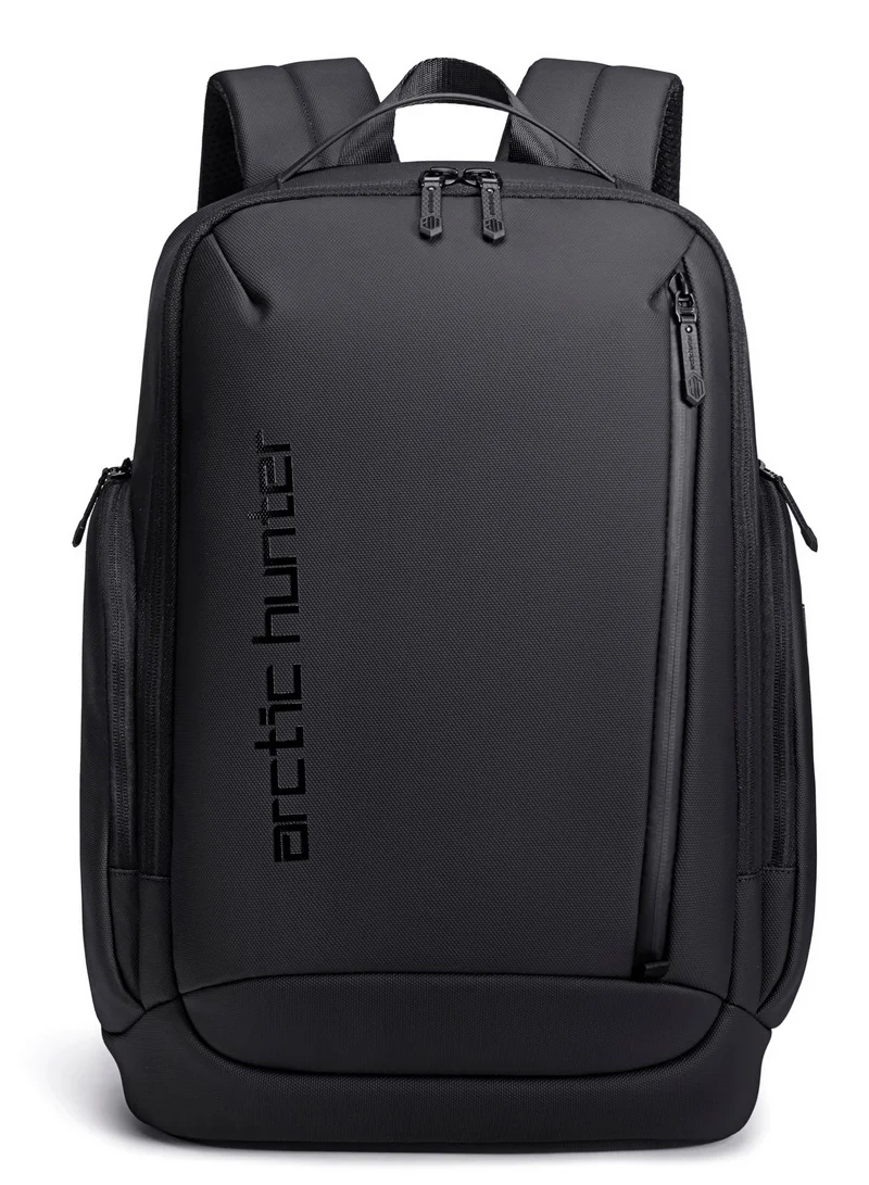 Arctic Hunter Black Laptop Daypack Durable Polyester Backpack with Built In USB/Headphone Port Computer Bag for Men Women, B00554, Black  | Best Price UAE